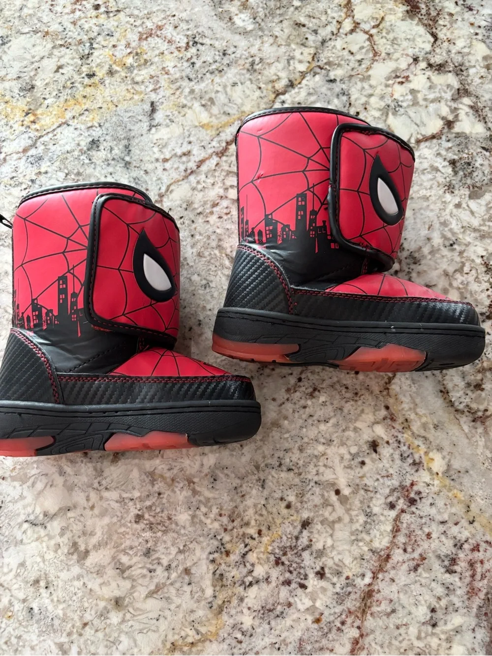 Marvel Red and Black Spider-Man Kids Costume Boots